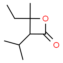 4-Ethyl-3-isopropyl-4-methyl-1-oxacyclobutan-2-one Structure