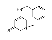 3-(benzylamino)-5,5-dimethylcyclohex-2-ene-1-thione结构式