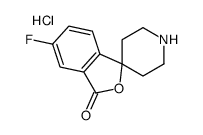 5-氟-3H-螺[异苯并呋喃-1,4’-哌啶]-3-酮结构式