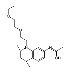 N-[[1-[2-(2-Ethoxyethoxy)ethyl]-1,2,3,4-tetrahydro-2,2,4-trimethylquinolin]-7-yl]acetamide结构式