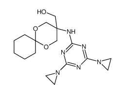[3-[[4,6-bis(aziridin-1-yl)-1,3,5-triazin-2-yl]amino]-1,5-dioxaspiro[5.5]undecan-3-yl]methanol Structure