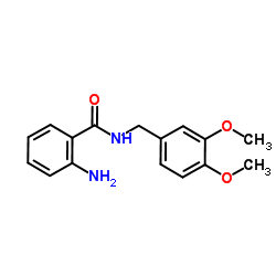 2-氨基-N-(3,4-二甲氧基苄基)苯甲酰胺结构式