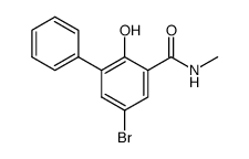 5-bromo-2-hydroxy-biphenyl-3-carboxylic acid methylamide结构式