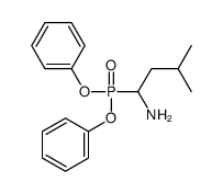 1-diphenoxyphosphoryl-3-methylbutan-1-amine结构式