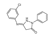 5-(3-chloroanilino)-2-phenyl-4H-pyrazol-3-one Structure