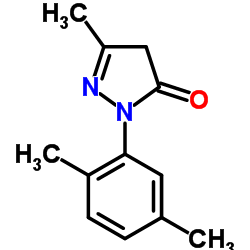 2-(2,5-Dimethylphenyl)-5-methyl-2,4-dihydro-3H-pyrazol-3-one structure