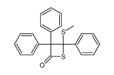 4-methylthio-3,3,4-triphenyl-2-thietanone Structure