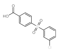 4-(3-chlorophenyl)sulfonylbenzoic acid Structure