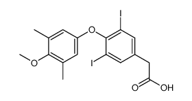 3,5-Diiod-4-(4-methoxy-3,5-dimethyl-phenoxy)-phenylessigsaeure Structure