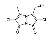 9,10-dioxa-syn-(bromomethyl,chloro)(methyl,chloro)bimane Structure