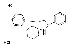 (2S,4R)-2-phenyl-4-pyridin-4-yl-1-azaspiro[4.5]decane,dihydrochloride Structure