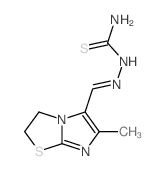 Hydrazinecarbothioamide,2-[(2,3-dihydro-6-methylimidazo[2,1-b]thiazol-5-yl)methylene]- Structure