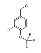 2-chloro-4-(chloromethyl)-1-(trifluoromethoxy)benzene结构式