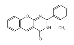 2-(2-Methylphenyl)-2,3-dihydro-4H-chromeno[2,3-d]pyrimidin-4-one structure