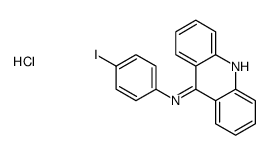acridin-9-yl-(4-iodophenyl)azanium,chloride Structure