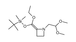 2-(((tert-butyldimethylsilyl)oxy)(ethoxy)methylene)-1-(2,2-dimethoxyethyl)azetidine Structure
