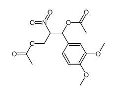 1-(3,4-dimethoxyphenyl)-2-nitro-1,3-diacetoxypropane Structure