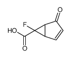 Bicyclo[3.1.0]hex-2-ene-6-carboxylic acid, 6-fluoro-4-oxo-, (1S,5S,6S)- (9CI) structure