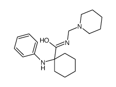 1-anilino-N-(piperidin-1-ylmethyl)cyclohexane-1-carboxamide结构式