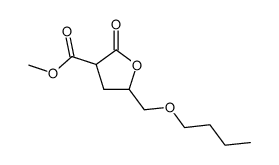 methyl 5-butoxymethyl-2-oxooxolane-3-carboxylate结构式