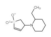 Piperidine, 1-(2,3-dihydro-1,1-dioxido-3-thienyl)-2-ethyl- (9CI) structure