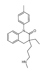 3-ethyl-3-(3-methylamino-propyl)-1-p-tolyl-3,4-dihydro-1H-quinolin-2-one Structure