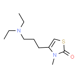 2(3H)-Thiazolone,4-[3-(diethylamino)propyl]-3-methyl-(9CI) structure