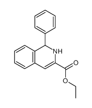 ethyl 1,2-dihydro-1-phenylisoquinoline-3-carboxylate结构式