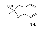 2,2-dimethyl-3H-1-benzofuran-7-amine,hydrochloride Structure
