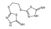 5-[2-[(5-amino-1,3,4-thiadiazol-2-yl)sulfanyl]ethylsulfanyl]-1,3,4-thiadiazol-2-amine结构式