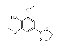 4-(1,3-dithiolan-2-yl)-2,6-dimethoxyphenol结构式