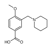 4-METHOXY-3-PIPERIDIN-1-YLMETHYL-BENZOIC ACID Structure