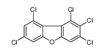 1,2,3,7,9-pentachlorodibenzofuran结构式