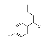 1-(1-chloro-1-butenyl)-4-fluorobenzene structure