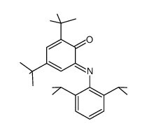 4,6-di-tert-butyl-N-(2,6-di-iso-propyl-phenyl)-o-iminobenzoquinone结构式