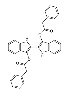 O,O'-bis(phenylacetyl)leucoindigo Structure