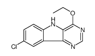 5H-Pyrimido[5,4-b]indole, 8-chloro-4-ethoxy Structure
