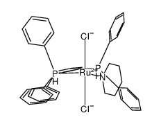 [RuCl2(triphenylphosphine)2(perhydroazepine)]结构式