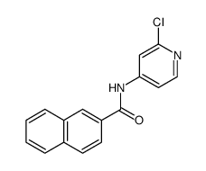2-Naphthalenecarboxamide, N-(2-chloro-4-pyridinyl) Structure