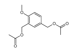 2,4-bis-acetoxymethyl-1-methoxy-benzene结构式