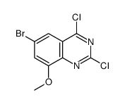 6-Bromo-2,4-dichloro-8-methoxyquinazoline structure