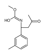 methyl N-[(1R)-1-(3-methylphenyl)-3-oxobutyl]carbamate Structure