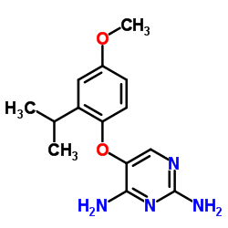 5-(2-异丙基-4-甲氧基苯氧基)嘧啶-2,4-二胺图片