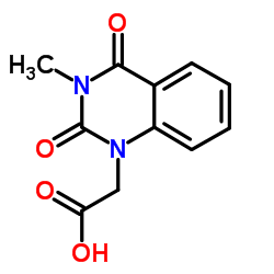(3-Methyl-2,4-dioxo-3,4-dihydro-1(2H)-quinazolinyl)acetic acid结构式