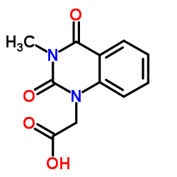 (3-Methyl-2,4-dioxo-3,4-dihydro-1(2H)-quinazolinyl)acetic acid structure