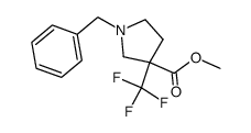 Methyl1-benzyl-3-(trifluoromethyl)pyrrolidine-3-carboxylate Structure