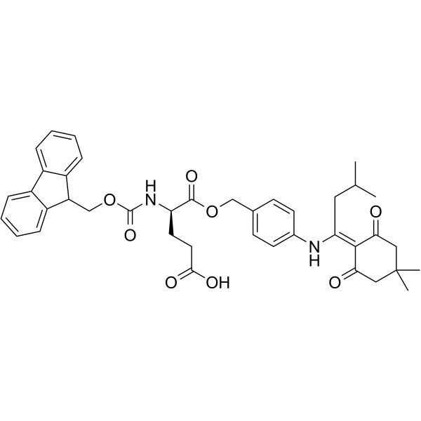 Fmoc-D-Glu-ODmab结构式