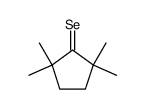 2,2,5,5-tetramethylcyclopentane-1-selone结构式