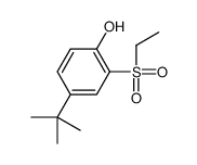 4-tert-butyl-2-ethylsulfonylphenol结构式