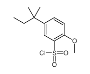 2-methoxy-5-(2-methylbutan-2-yl)benzenesulfonyl chloride结构式